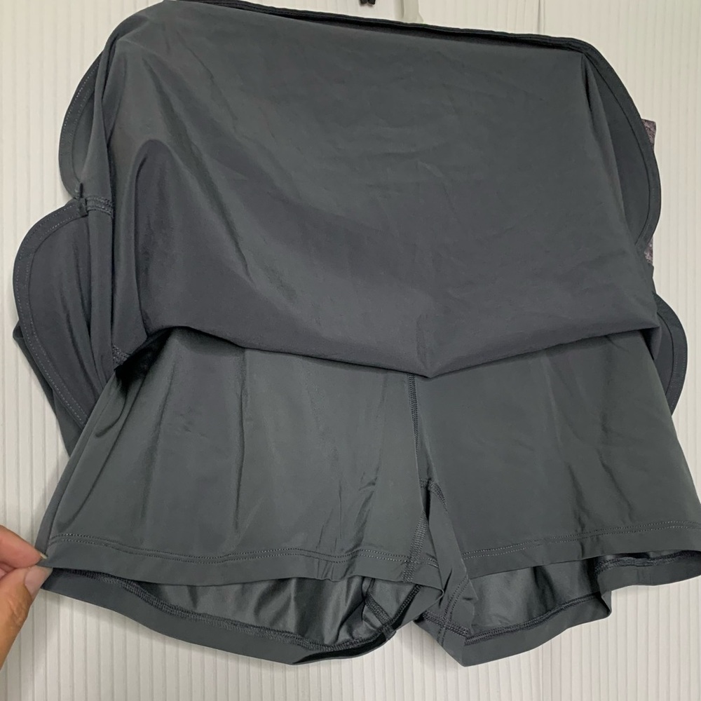 Tuff Athletics Skort Short Stretchy Fabric Grey XL - Picture 2 of 7